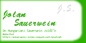 jolan sauerwein business card